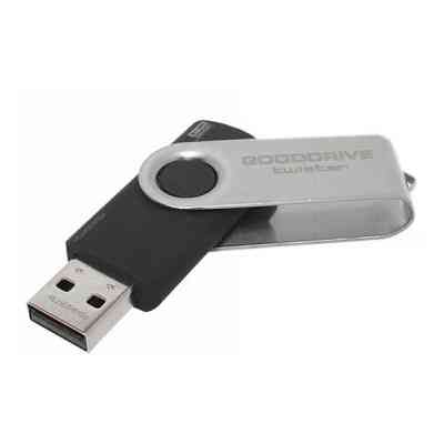 USB флеш накопитель Goodram 8GB Twister Black USB 2.0 (UTS2-0080K0R11) Винница