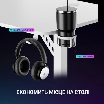 Компьютерный стол GamePro GDC216W White (GDC216W) Винница - изображение 6