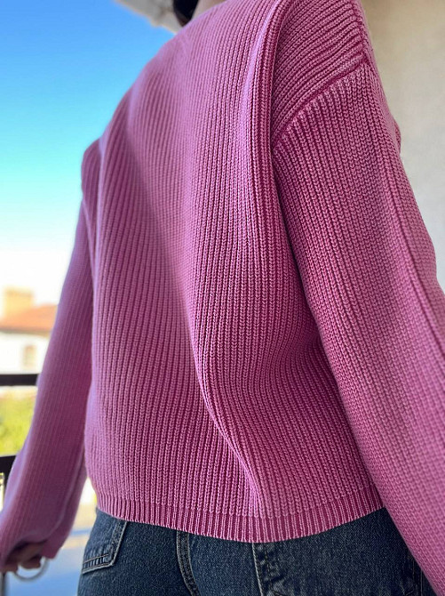 Светр жіночий A-N 875 варка в'язка оверсайз one size, рожевий, one size Київ - фото 3