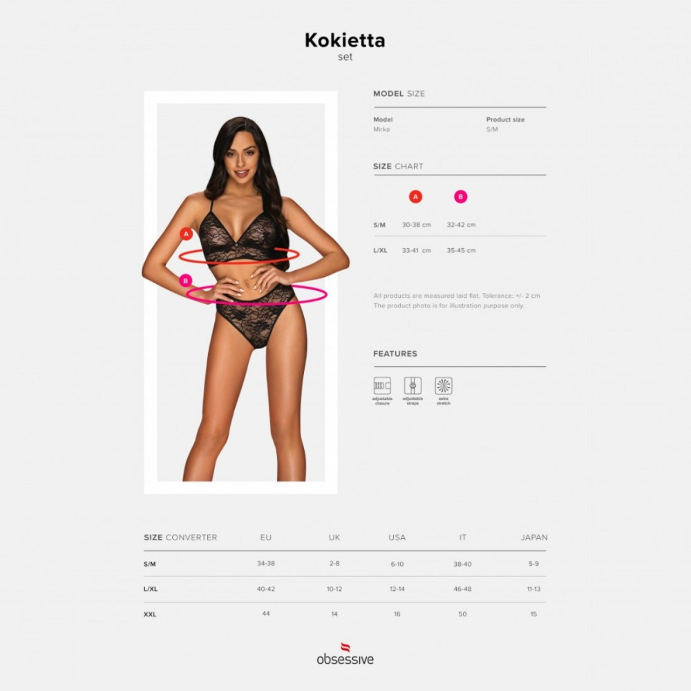 Комплект Obsessive Kokietta L/XL Sex Aura Киев - изображение 7