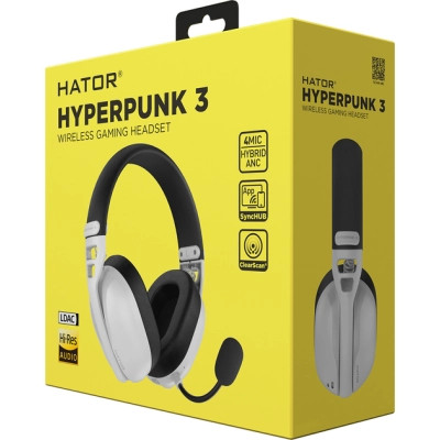 Наушники Hator Hyperpunk 3 Wireless White (ESH16) Винница - изображение 8