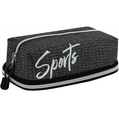 Пенал Cool For School 2 отделение Серый (CF87175) Винница - изображение 1