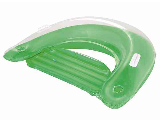 Кресло надувное с ручками и держателями для напитков Bestway 43118 зеленое, 152 x 99 см Киев