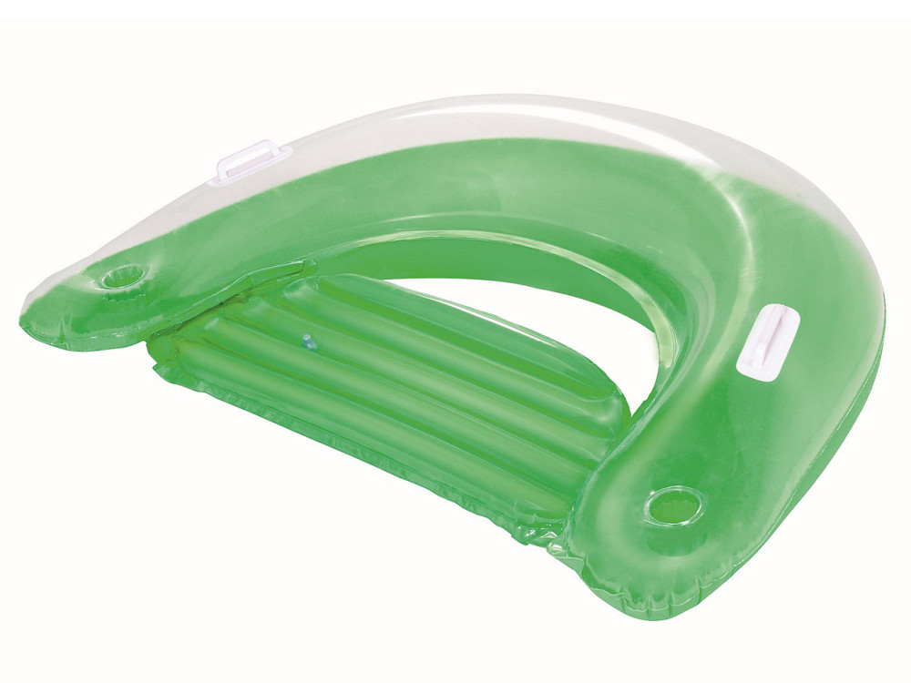 Кресло надувное с ручками и держателями для напитков Bestway 43118 зеленое, 152 x 99 см Киев - изображение 1