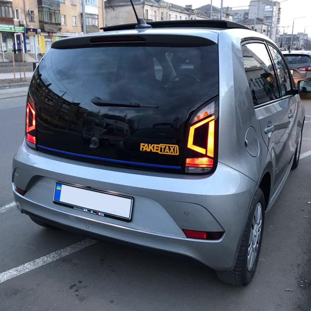Наклейка на авто FakeTaxi Белая, Желтая светоотраж Киев - изображение 8