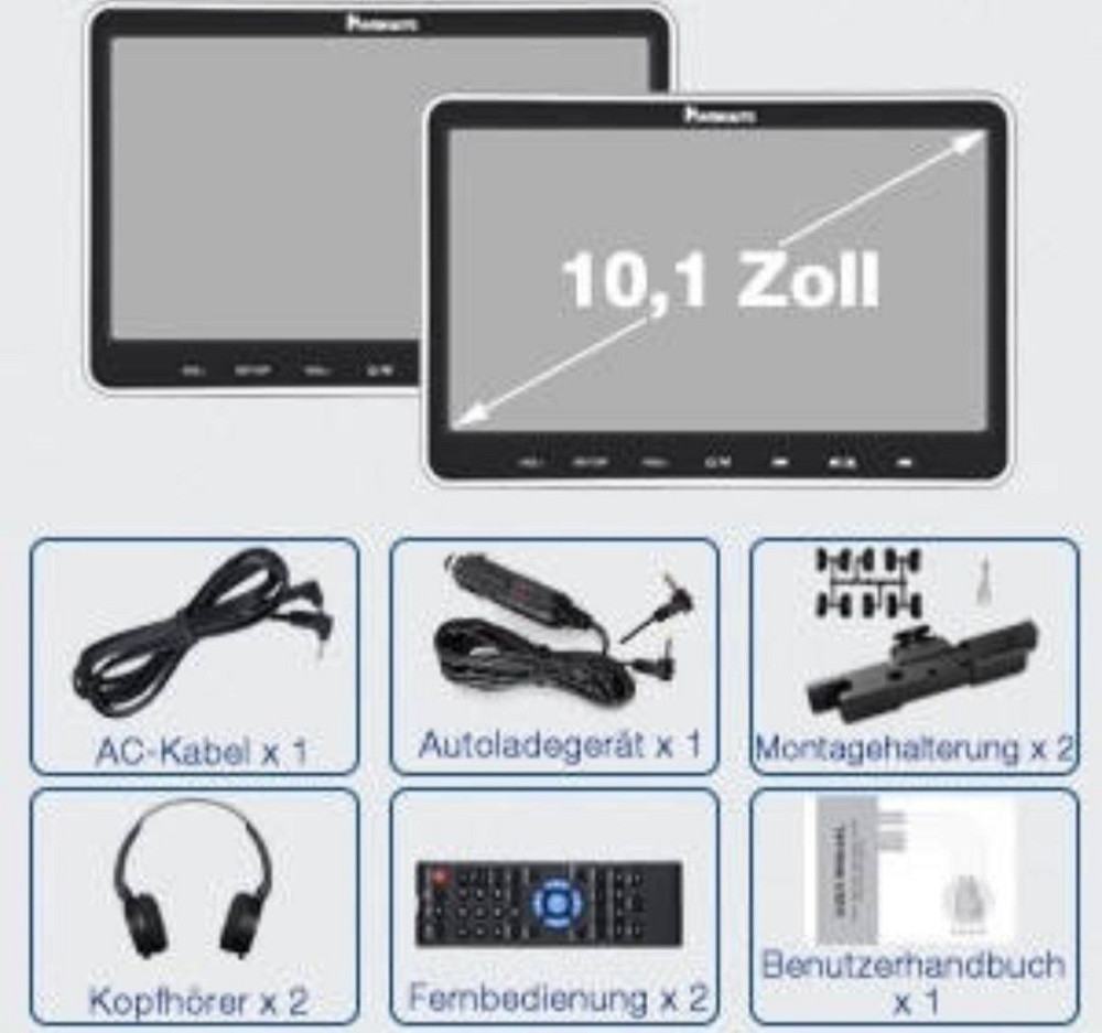 Шт.)NAVISKAUTO 2 10,1-дюймовий DVD-плеєр 128 GB в автомобіль монітор. Киев - изображение 2
