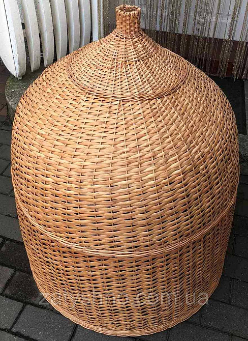 Плетена люстра з лози велика у формі дзвона Київ - фото 4