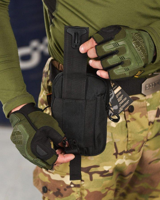 Подсумок тактический SILVER KNIGHT ULTIMATUM black ВТ1017 Одесса - изображение 7