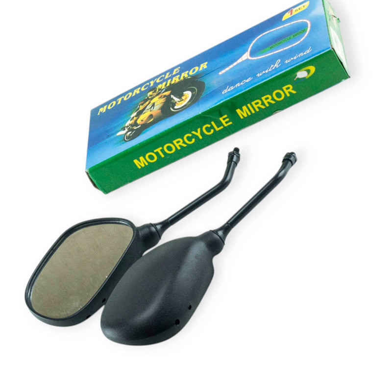 Дзеркало 2 шт) HONDA DIO, SUZUKI 8 мм з довгою ніжкою (обгумована ніжка) міцні (к-кт Мукачево - фото 1