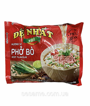 Рисова локшина швидкого приготування De Nhat Pho Bo 65г (В'єтнам) Харків - фото 1