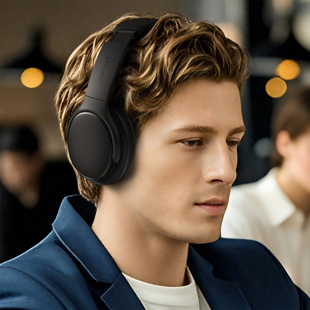 Бездротові накладні навушники ACEFAST H10 wireless headset Black Одеса - фото 8