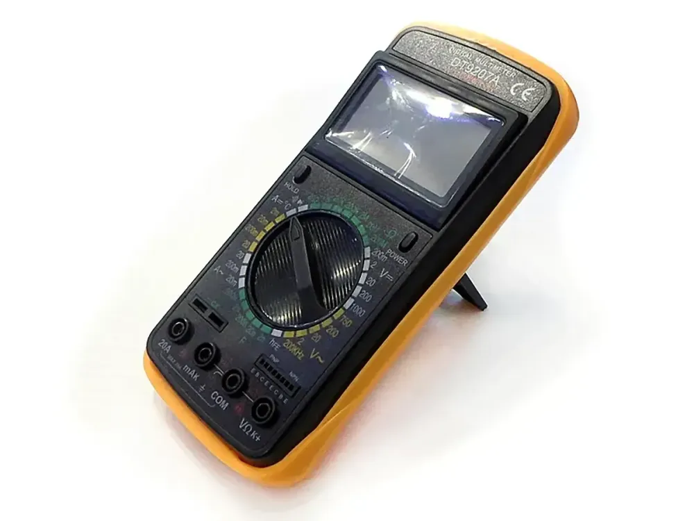 Цифровой мультиметр DT9207A 1 сорт, тестер электросети с измерением тока, напряжения, сопротивления и температуры Одесса - изображение 1