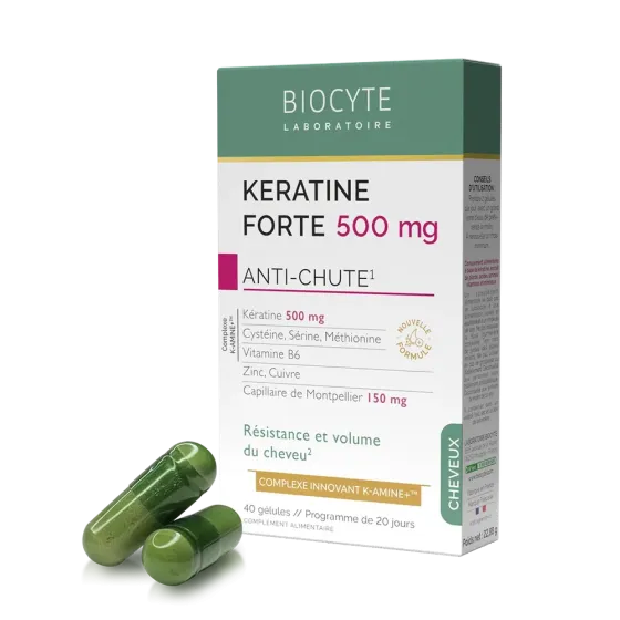 Biocyte KERATINE FORTE 500MG AC NEW Комплекс на основе кератина, витаминов и минералов, 40 капсул Днепр