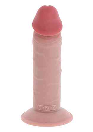 Фалоімітатор реалістичний на присосці TOY JOY Deluxe Dual Density, 20 × 5 см Sex Aura Київ