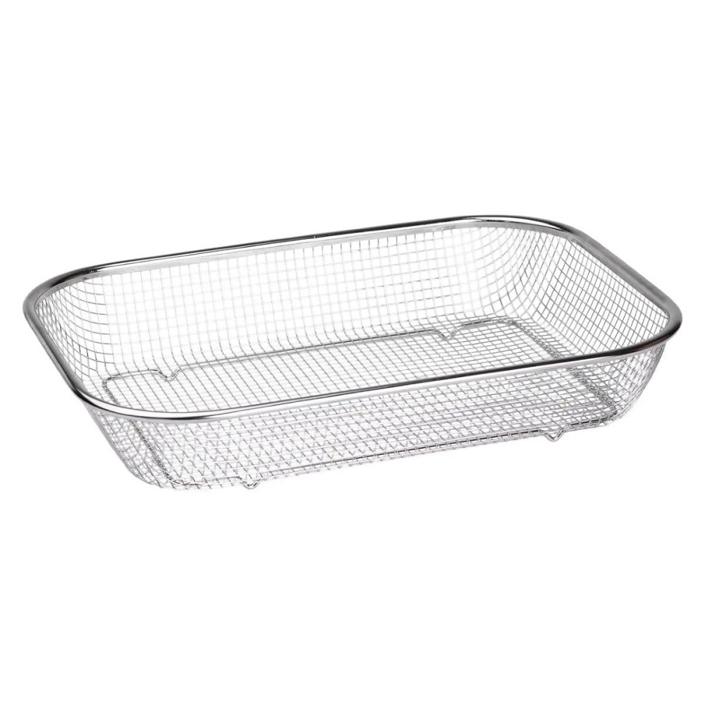 Zhongjing Сито-кошик для миття овочів та фруктів 37.5х27.5х6.8 см друшляк з нержавіючої сталі H Коломия - фото 1