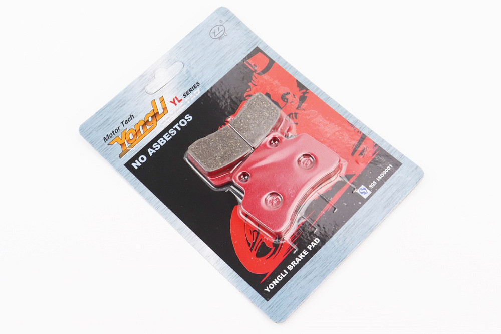 Гальмівні колодки (дискові) "півмісяць" Viper - RACE/FKEEWAY- Focus 50/KYMCO Heroism-125/Matrix-125/CPI- Argon 50, к-кт 2шт, червоні Київ - фото 1