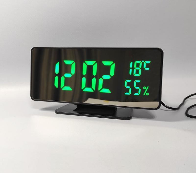 Настільний цифровий годинник VST-888H з RGB підсвічуванням від USB і функцією будильника, стильний і яскравий Одеса - фото 4