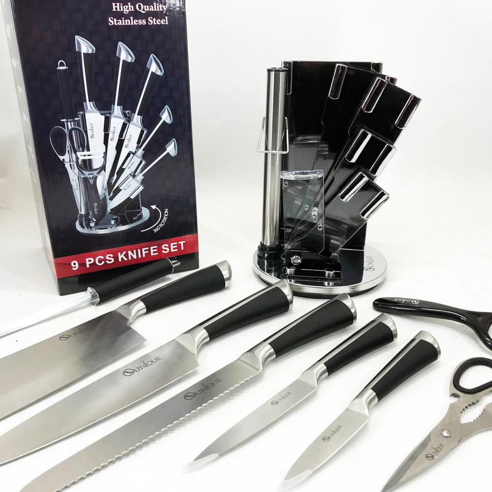 Кухонные ножи для готовки, Кухонный нож из нержавеющей стали металлический, Универсальный набор ножей QF-39 Львов - изображение 5