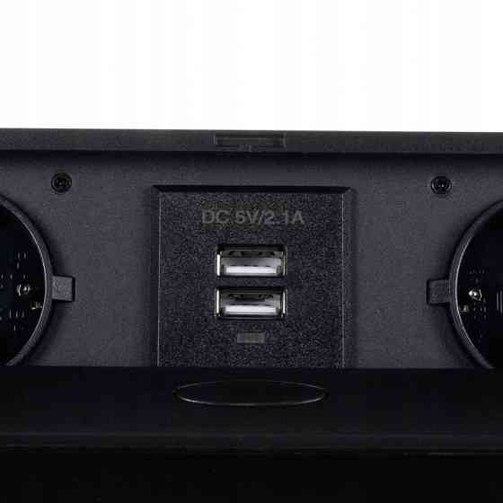 Прихована Розетка електрична настільна 2 USB та 2 розетки Izoxis (21446) Нововолинськ