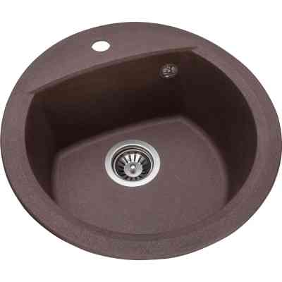 Мийка кухонна GRANADO RONDA marron з сифоном (470*490mm.) (gr2206) Вінниця