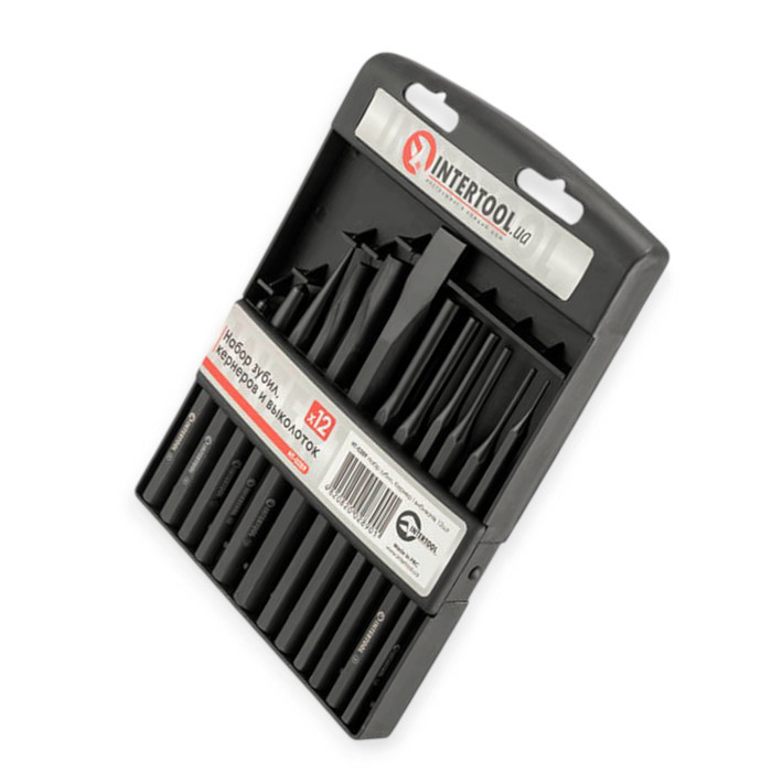 Набір зубил, кернерів, виколоток 12 шт (планшет) Мукачево - фото 1