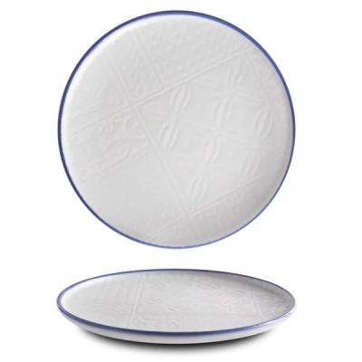 Тарілка G.Benedikt Optimo Mosaic Relief Blue Line 20 см (OPT2120-K0054) Вінниця - фото 1