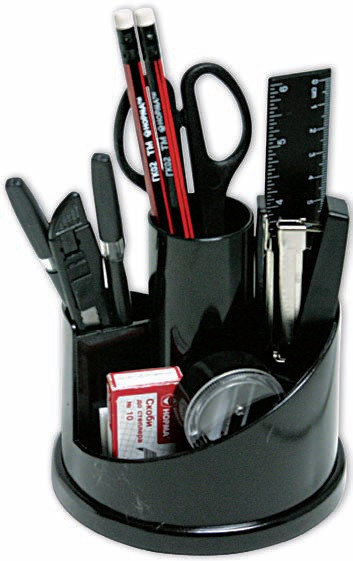 Настільний офісний набір "Norma" 7010 "Вертушка-винт"чорн 14 предм, шт Київ - фото 1