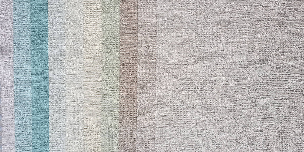 Шпалери вінілові на флізеліні NOVA метрові під штукатурку структурні однотонні темно-бежеві Київ - фото 4