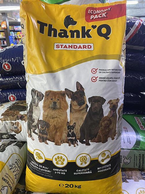 🐶 Сухой корм для собак Thank’Q Standard с курицей, 20 кг (Economy Pack) Киев - изображение 1