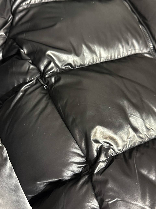 Куртка женская Lady Yep 10041 глянцевая пуффер оверсайз с капюшоном черная, черный, 42 Киев - изображение 16