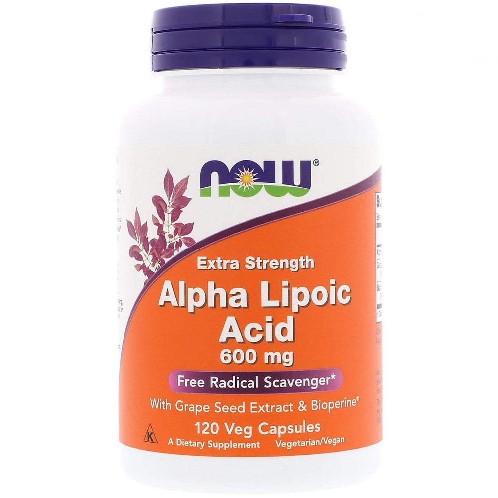 Альфа-липоевая кислота Now Foods Alpha Lipoic Acid 120 вег капс Киев - изображение 1