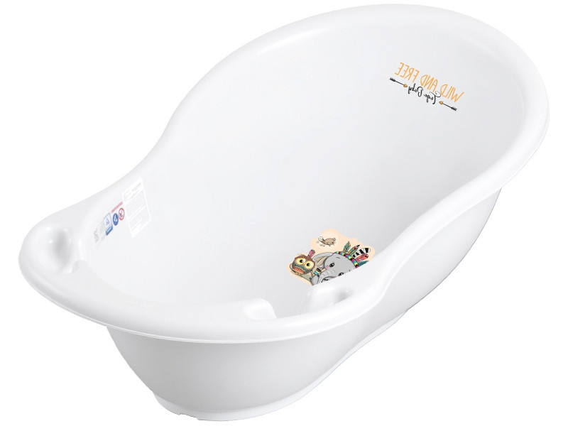 Ванна дитяча зі зливом WILD&FREE LITTLE ELEPHANT 86 см white green Київ - фото 1