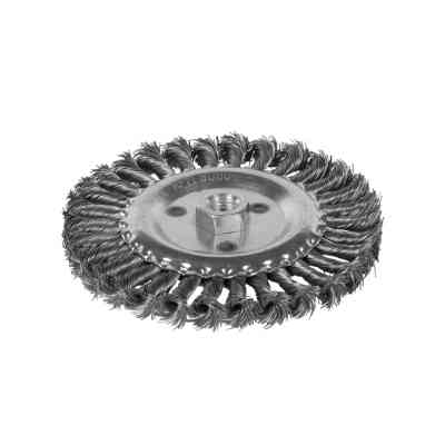 Щетка для электроинструмента Sigma проволочная дискообразная 125мм М14x2мм стальная витая 9021121 (9021121) Винница