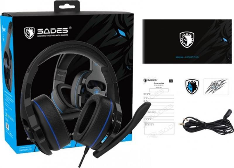 Гарнітура Sades SA-726 Ppower Black/Blue (sa726blj) чорний/синій Харьков - изображение 15
