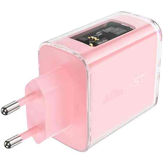 Зарядний пристрій 3xUSB 65W (2xUSB-C+USB-A) Gan A45 Fast Charger Cherry blossom Acefast Винница