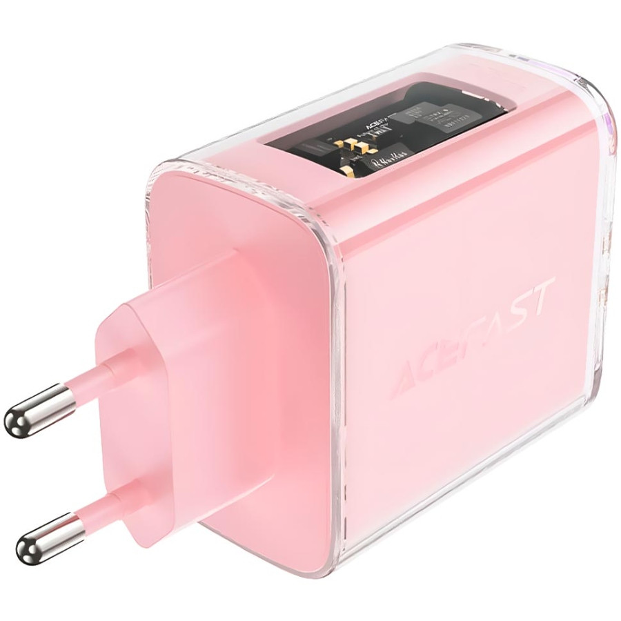 Зарядний пристрій 3xUSB 65W (2xUSB-C+USB-A) Gan A45 Fast Charger Cherry blossom Acefast Винница - изображение 3