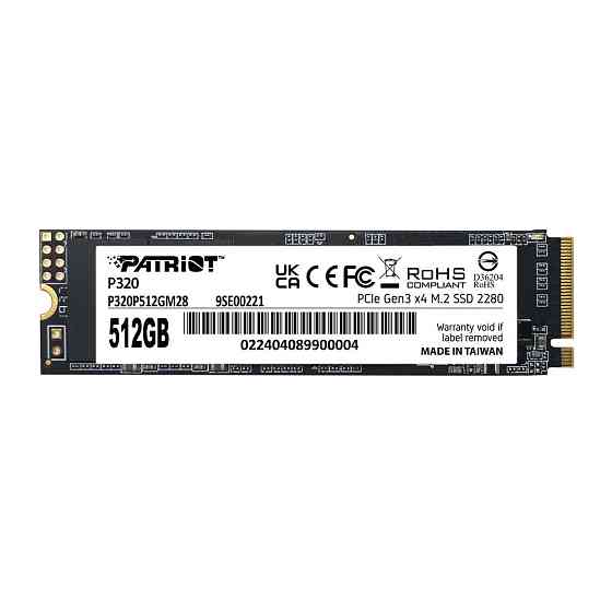 Накопичувач SSD M.2 Patriot P320 512GB NVMe 2280 Gen3.0 x4 3D TLC Київ