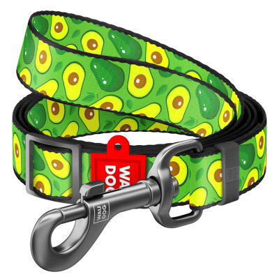 Повідок для собак WAUDOG Nylon "Авокадо" регульований M Ш 20 мм Д 152-183 см (5318) Вінниця - фото 1