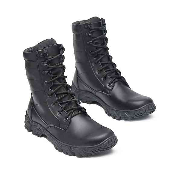 Тактичні берці чорного кольору, шкіряні, прошиті 37 (24), Чорний Харків