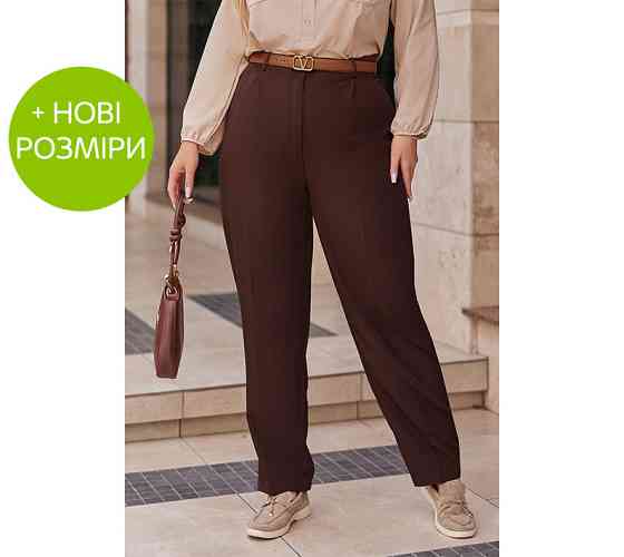 Класичні вкорочені брюки "Prime" оптом | Батал Київ