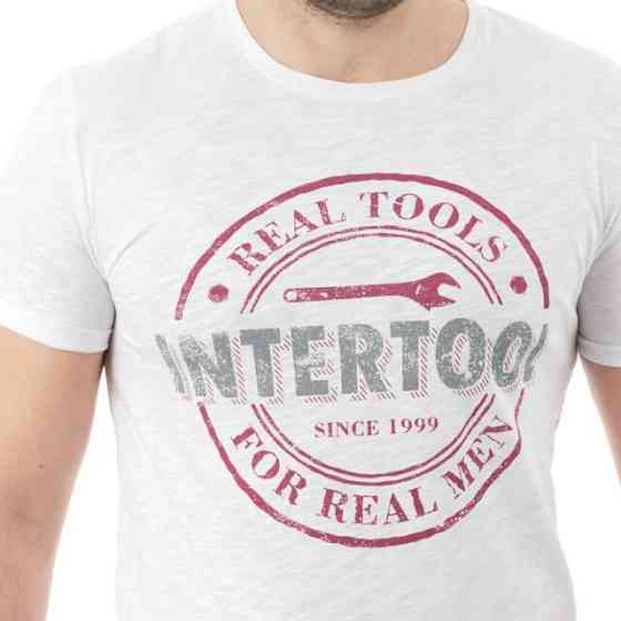 Футболка INTERTOOL світло-сіра меланж, S, 100% бавовна INTERTOOL SP-2211 Киев