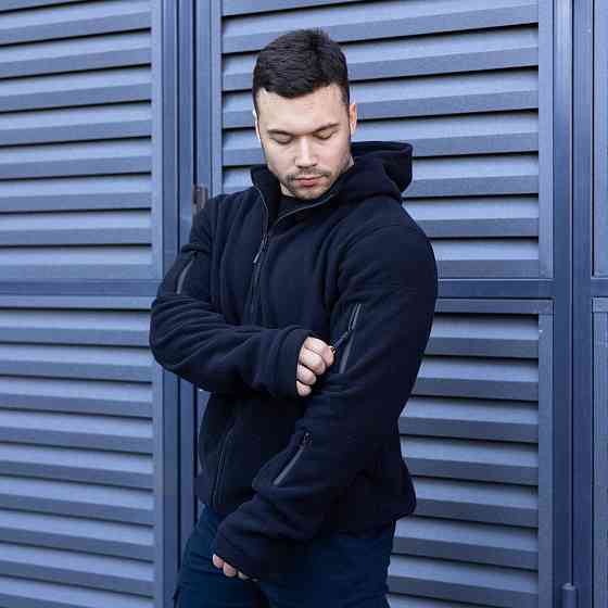 Толстовка мужская флисовая на молнии Pobedov Explorer синяя Киев