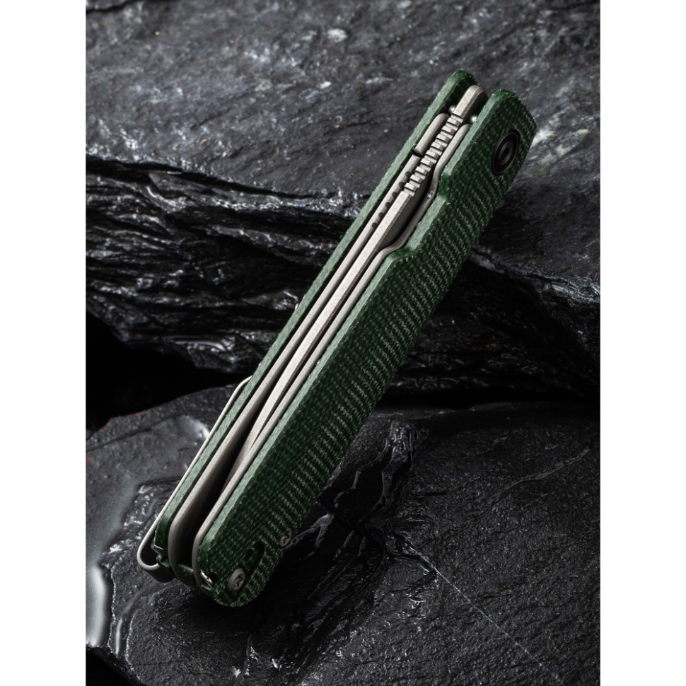 Ніж складаний кишеньковий Civivi Sendy, (7.2 см) Nitro-V / Micarta темно-зелений Київ - фото 17