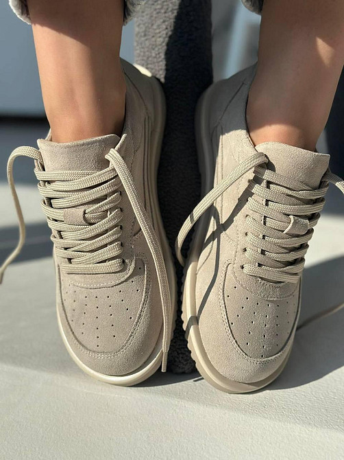 Olli Кеды женские OLLI кофе натуральная замша размер 36-40 (K-7-0079) Коломия - фото 6