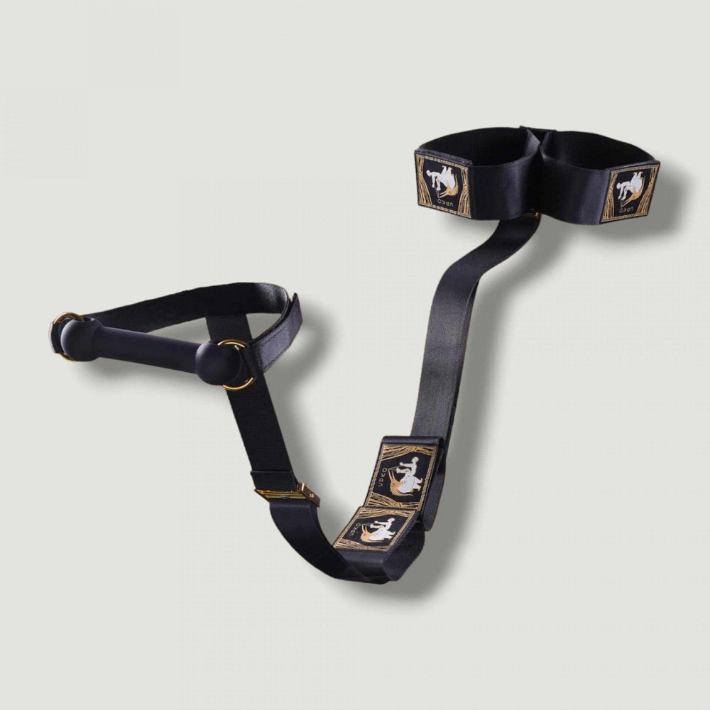 Бандажний набір UPKO зі змінними кляпами (кулька, ялинка, кістка) Hogtie Bondage Gear With Mouth Gags Sex Aura Київ - фото 6