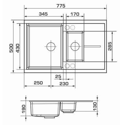 Мийка кухонна GRANADO LEON ivory (gr1004) Вінниця