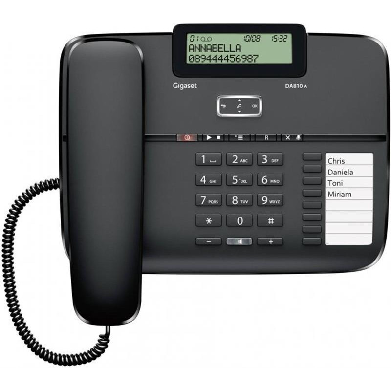Дротовий телефон Gigaset DA810A Black (S30350-S214-N101) ( Чорний ) Харків - фото 3
