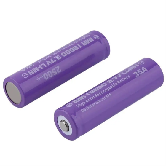 Аккумулятор высокотоковый 18650 IMR 35A 3.7V 2500mAh Li-Mn (Фиолетовый) Винница