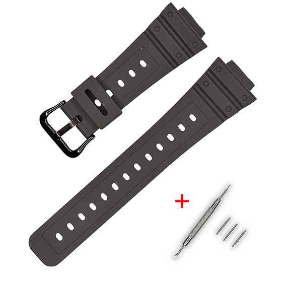 Ремінець для Casio G-Shock DW-5600 B Gray BK SBR Київ