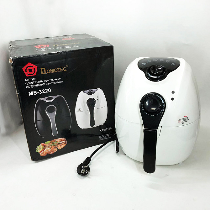 Домашняя фритюрница для фри Domotec, Фритюрница маленькая Безмасляная электрическая TJ-76 Львов - изображение 10